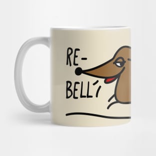 Dachshund as a rebel Mug